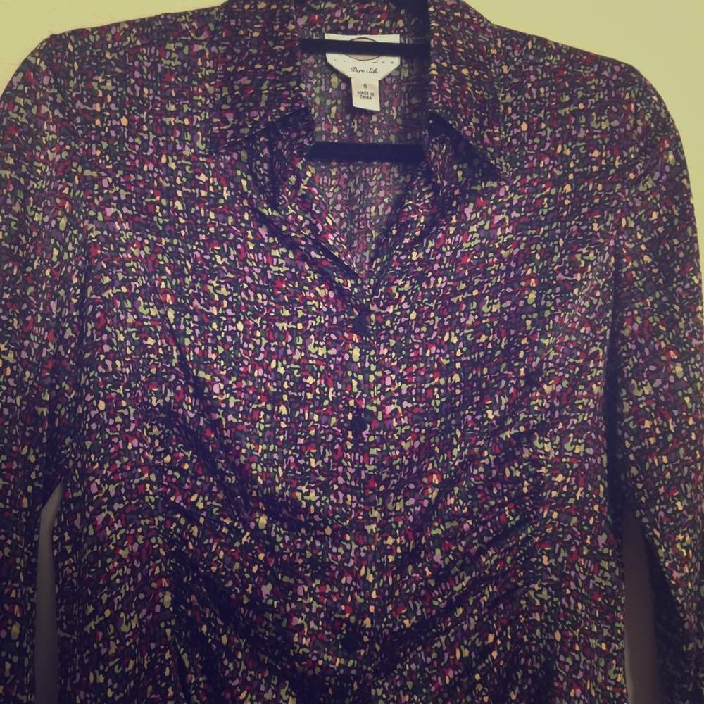 Talbots 100% Silk Blouse